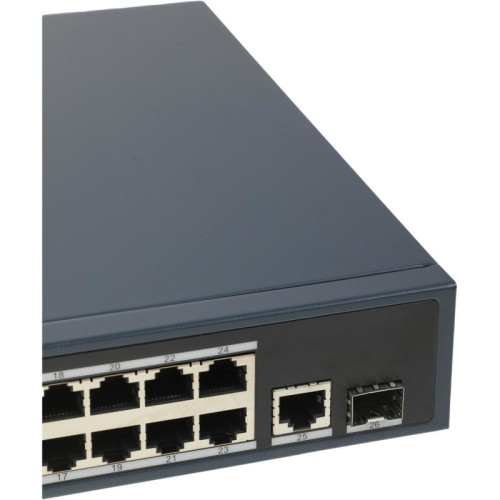 Коммутатор Hikvision DS-3E0526P-E 25x1Гбит/с 1SFP 24PoE+ 270W неуправляемый