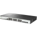 Коммутатор D-Link DGS-1210-28P/ME/B2A (L2) 24x1Гбит/с 4xКомбо(1000BASE-T/SFP) 24PoE 193W настраиваемый