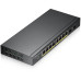 Коммутатор/ Smart L2 PoE+ Switch Zyxel GS1900-10HP, 8xGE PoE+, 2xSFP, Desktop, Silent, Budget PoE 77W