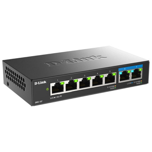 Коммутатор/ Коммутатор, 5x1000Base-T, 2x2.5GBase-T, корпус металл