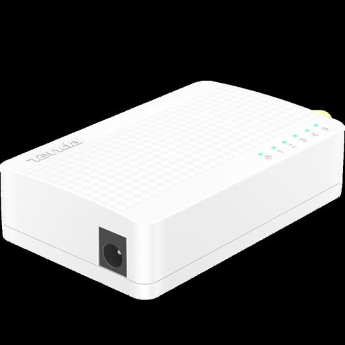 Tenda S105 Мини-коммутатор неуправляемый, 5 портов 5x100 Мбит/с, настольный, пластиковый корпус