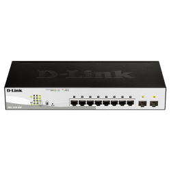 Коммутатор/ Настраиваемый L2 PoE-коммутатор, 8x1000Base-T PoE, 2х1000Base-X SFP, PoE-бюджет 65 Вт, упрощенный интерфейс CLI