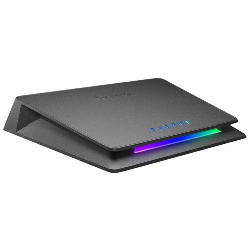 Конфигурируемый коммутатор/ Конфигурируемый коммутатор, 5x1000Base-T, 1x10GBase-T, DIP-переключатель, корпус металл