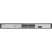 Коммутатор/ Unmanaged Switch 16x1000Base-T PoE, 2x1000Base-X SFP, PoE Budget 200W, Long-range PoE up to 250m, 19