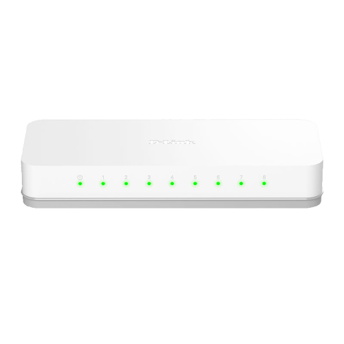 Коммутатор/ DES-1008C Unmanaged Switch 8x100Base-TX, plastic case