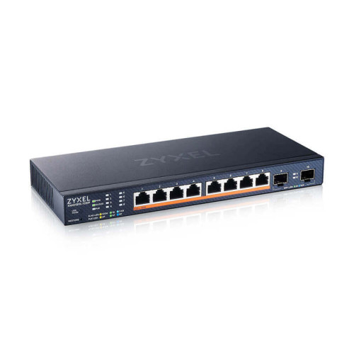Multigigabit Smart L3 Lite switch Zyxel NebulaFlex XMG1915-10EP, 8xRJ-45: 1/2.5G PoE++, 2xSFP+, silent (no fan), PoE budget 130 W