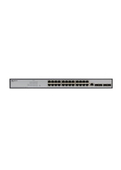 Коммутатор/ Managed L3 Switch 24x1000Base-T PoE, 4x10GBase-X SFP+, PoE Budget 370W, RJ45 Console, 19