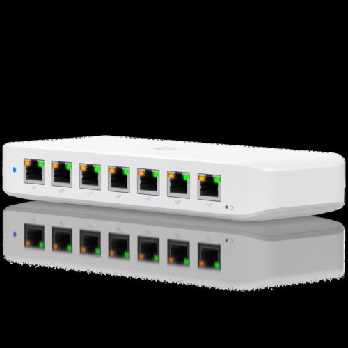 Коммутатор Ubiquiti UniFi Switch Ultra PoE-коммутатор, 8х 1G RJ45, раздача 42 Вт