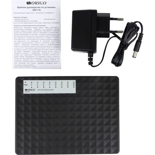 Unmanaged Switch 16x100Base-TX, plastic case