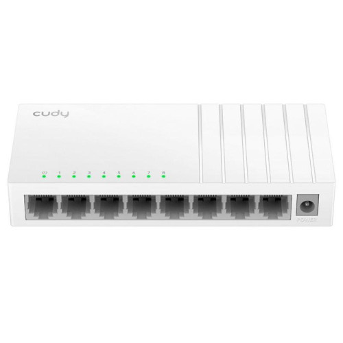 Коммутатор CUDY 8-Port 10/100 Mbps Desktop Switch 8-Port 10/100 Mbps Desktop Switch, 8 10/100M RJ45 Ports, Loop Detection, Desktop Plastic Case, Power Saving, Plug & Play, Wall-Mount