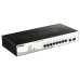 Коммутатор/ Smart L2 Switch 8х1000Base-T PoE, 2х1000Base-X SFP, PoE Budget 65W, Compact CLI