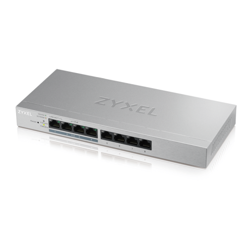 Коммутатор Zyxel GS1200-8HPV2-EU0101F (L2) 8x1Гбит/с 4PoE+ 60W управляемый