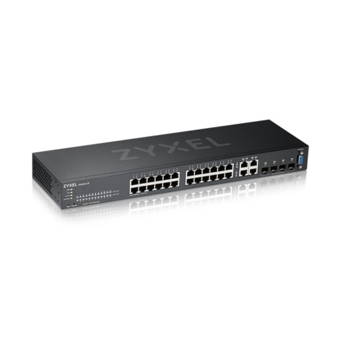 Коммутатор/ ZYXEL NebulaFlex Pro GS2220-28 Hybrid L2 Switch, rack 19 