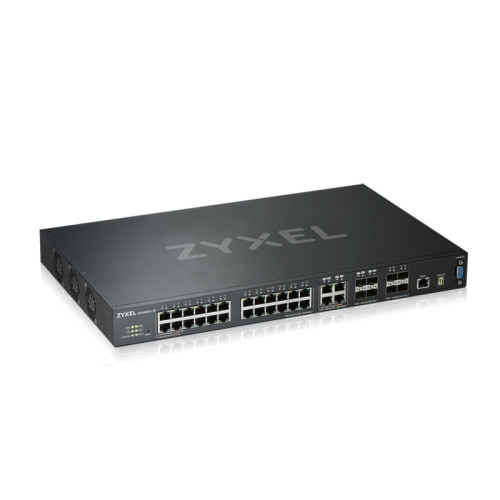 Коммутатор/ ZYXEL ZYXEL XGS4600-32 L3 Managed Switch, 28 port Gig and 4x 10G SFP+, stackable, dual PSU