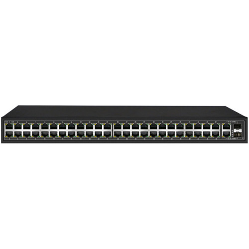 OSNOVO 48 портовый PoE коммутатор, 48*10/100 Base-T PoE, 2*GE Combo Uplink, PoE на порт до 30W, суммарная мощность PoE до 700W