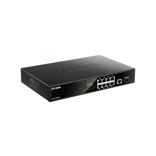 Коммутатор D-Link DGS-1010MP/A1A 9x1Гбит/с 1SFP 8PoE 125W неуправляемый Коммутатор D-Link DGS-1010MP/A1A 9x1Гбит/с 1SFP 8PoE 125W неуправляемый