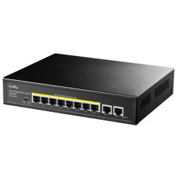Коммутатор/ 8 RJ-45 10/100/1000M PSE ports +2 RJ45 10/100/1000  Uplink Port Unmanaged PoE+ Switch 120W,  802.3af/at standard,Alternative 1/2(+),3/6(-), Steel Case, Watchdog, 120W internal
