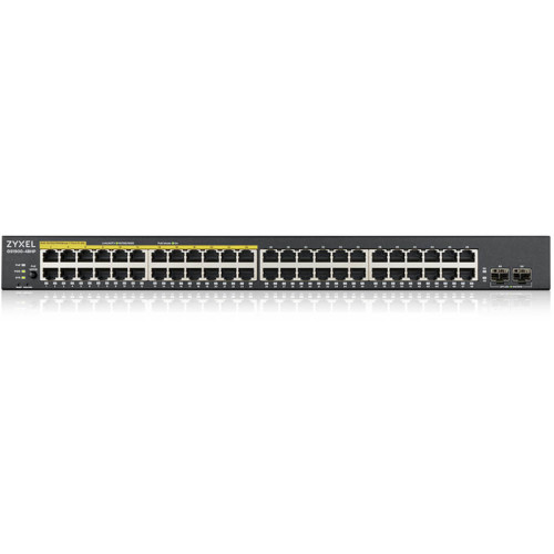 Kоммутатор/ Zyxel GS1900-48HPv2 Smart L2 PoE + switch, rack 19 