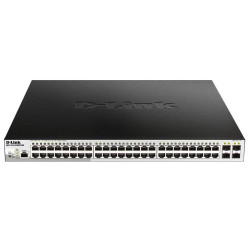 Коммутатор D-Link DGS-1210-52MPP/ME/B (L2) 48x1Гбит/с 4SFP 48PoE 740W управляемый