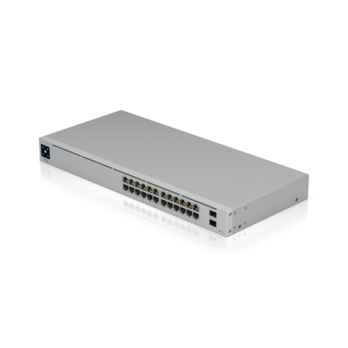 Коммутатор/ 24-port, Layer 2 PoE switch with a fanless cooling system.95W total PoE availability