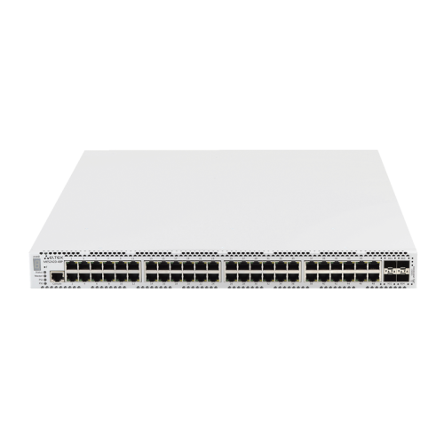 Ethernet-коммутатор MES2420-48P, 48 портов 10/100/1000BASE-T (PoE/PoE+), 4 порта 1000BASE-X/ 10GBASE-R, L3, 2 слота для модулей питания