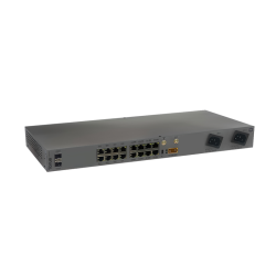 Коммутатор/ L3 управляемый коммутатор TORUS S1-2-16PL, 16х10/100/1000 Mbps RJ45, 2x 10 GbE SFP+ , LTE (wideband) CAT9, 4 eSIM, PoE 802.3af/at, Passive PoE 24-48v, Консольный порт USB Type C, 16к MAC-адресов, 2 встроенных БП, AC: 90–260 В, 50–60 Гц DC: 36-