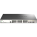 Коммутатор/ DGS-1210-28MP/ME Managed L2 Metro Ethernet Switch 24x1000Base-T PoE, 4x1000Base-X SFP, PoE Budget 370W, Surge 6KV, CLI, RJ45 Console, Dying Gasp