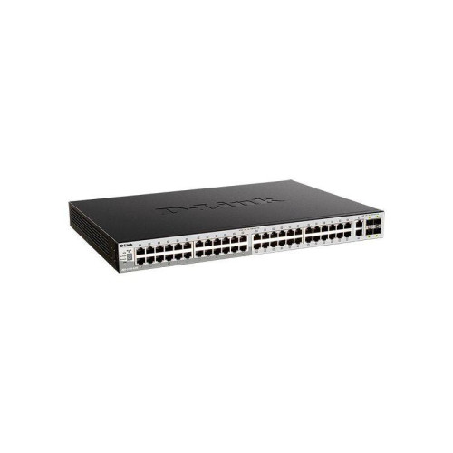 Коммутатор D-Link DGS-3130-54PS/B2A Управляемый L3 стекируемый коммутатор с 48 портами 10/100/1000Base-T, 2 портами 10GBase-T и 4 портами 10GBase-X SFP+ (48 портов PoE 802.3af/at, PoE-бюджет 370 Вт; 740 Вт с DPS-700)