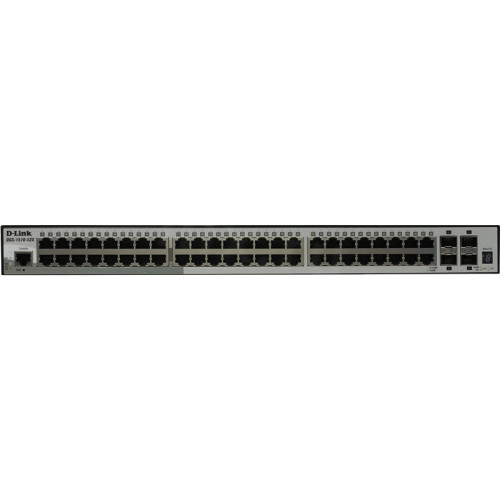 Коммутатор/ DGS-1510-52X SmartPro L2+ Stackable Switch 48x1000Base-T, 4x10GBase-X SFP+, CLI, RJ45 Console