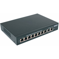 OSNOVO Passive PoE коммутатор, 8*10/100 Base-T+ 2*10/100 Base-T Uplink, до 30W на порт
