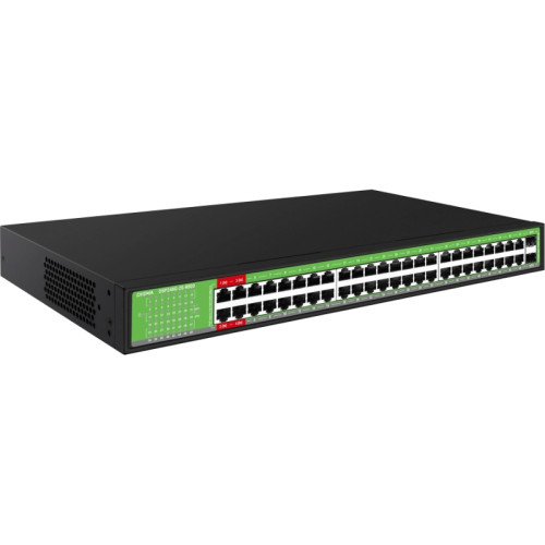 Коммутатор Digma DSP248G-2S-R800 DSP248G-2S-R800 V1 (L2) 48x1Гбит/с 2SFP 48PoE 48PoE+ 4PoE++ 800W неуправляемый