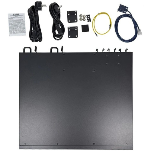 Коммутатор/ Управляемый L3 коммутатор, 24x1000Base-T, 24x1000Base-X SFP, 6x10GBase-X SFP+, 2 модуля питания AC в комплекте, консольный порт RJ-45, комплект для установки в 19 Коммутатор/ Управляемый L3 коммутатор, 24x1000Base-T, 24x1000Base-X SFP, 6x10GBase-X SFP+, 2 модуля питания AC в комплекте, консольный порт RJ-45, комплект для установки в 19