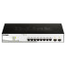 Коммутатор/ DGS-1210-10/FL Managed L2 Switch 8x1000Base-T, 2x1000Base-X SFP, Surge 6KV, CLI