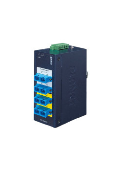 коммутатор/ PLANET IFB-244-SSC Industrial 2-channel Optical Fiber Bypass Switch w/ 4x SC Single mode (-40~75 C, dual 9~48V DC/24V AC)