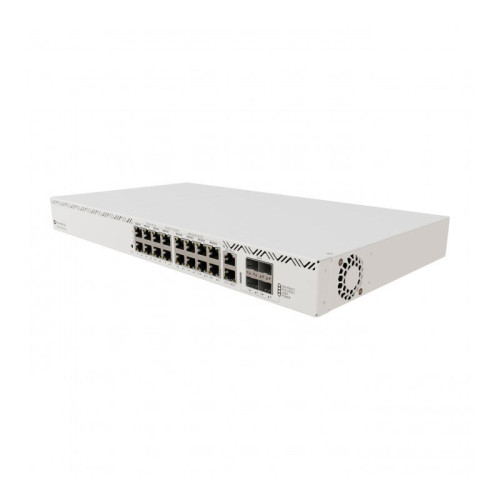 Коммутатор/ CRS320-8P-8B-4S+RM Cloud Router Switch with dual-core 800 MHz CPU, 256 MB RAM, 98DX226S switch chip, 17 x Gigabit Eth ports (8 x 802.3af/at, 8 x 802.3bt PoE-out), 4 x 10G SFP+ ports, RouterOS L5, 1U rackmount enclosure, 600W PSU Коммутатор/ CRS320-8P-8B-4S+RM Cloud Router Switch with dual-core 800 MHz CPU, 256 MB RAM, 98DX226S switch chip, 17 x Gigabit Eth ports (8 x 802.3af/at, 8 x 802.3bt PoE-out), 4 x 10G SFP+ ports, RouterOS L5, 1U rackmount enclosure, 600W PSU
