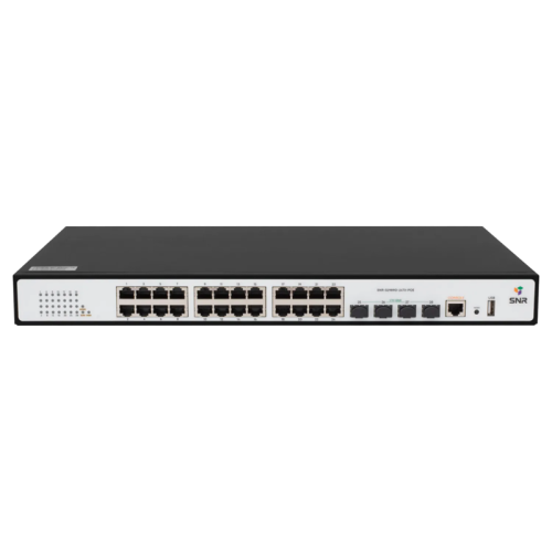 Коммутатор/ Управляемый PoE коммутатор уровня 2SNR-S2989G-24TX-POE-2AC