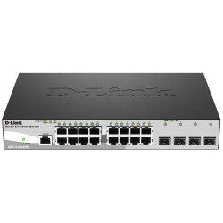 Коммутатор/ 16-ports UTP 10/100/1000Base-T + 4-ports Gigabit SFP, Gigabit Web Smart III Switch, 19