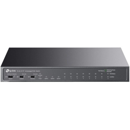 Коммутатор/ 8-Port 10/100Mbps + 3-Port Gigabit Desktop Switch with 8-Port PoE+ Коммутатор/ 8-Port 10/100Mbps + 3-Port Gigabit Desktop Switch with 8-Port PoE+