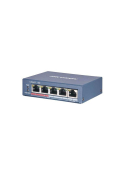 Коммутатор Hikvision DS-3E0505P-E/M 5x1Гбит/с 4PoE+ 35W неуправляемый