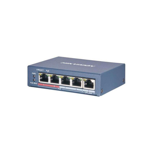 Коммутатор Hikvision DS-3E0505P-E/M 5x1Гбит/с 4PoE+ 35W неуправляемый