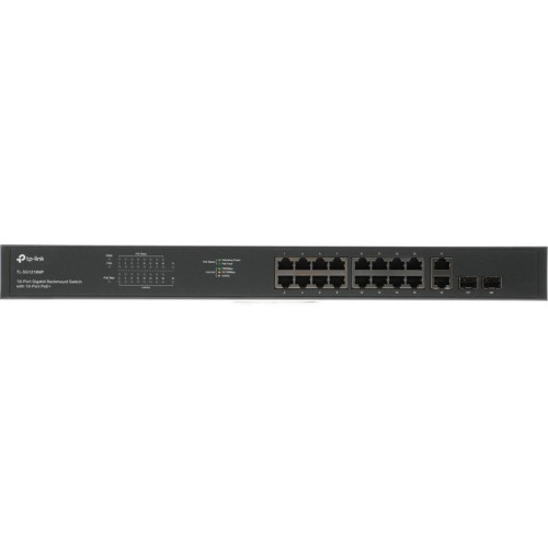 Коммутатор TP-Link TL-SG1218MP (L2) 18x1Гбит/с 2xКомбо(1000BASE-T/SFP) 16PoE+ 250W неуправляемый