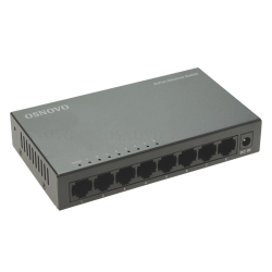 Коммутатор неуправляемый/ OSNOVO Неуправляемый коммутатор Fast Ethernet на 8 портов. Порты: 8 x FE (10/100Base-TX). Auto MDI/MDIX Встроенная грозозащита 2кВ. В комплекте БП DC12V(1A). Размеры (ШхВхГ): 138 x 25 x 78мм. Рабочая температура: 0...+40 гр. С.
