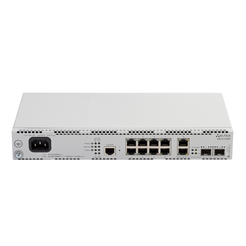 Ethernet-коммутатор MES2308R, 8 портов 10/100/1000 Base-T, 2 комбо-порта 10/100/1000 Base-T/100/1000 Base-X (SFP), L3, 220V AC