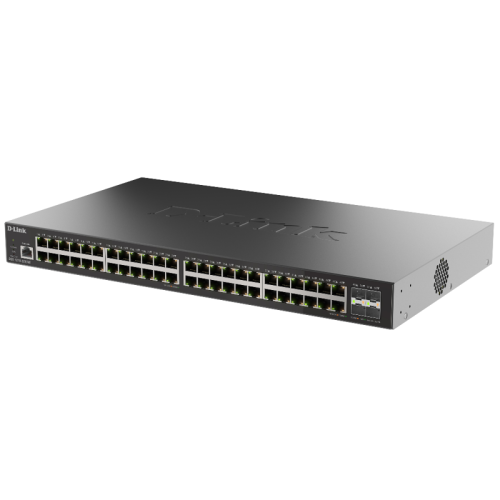 Коммутатор/ Управляемый L2 коммутатор, 48x1000Base-T, 4x10GBase-X SFP+, защита от статического электричества до 6 кВ, CLI, консольный порт RJ-45, RPS, поддержка Dying Gasp