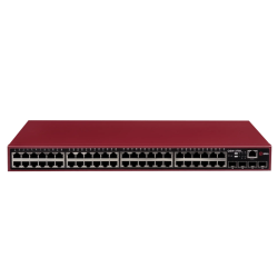 Коммутатор/ Управляемый коммутатор уровня L2+, 48 портов 10/100/1000BASE-T, 4 порта 100/1000BASE-X SFP, 4K VLAN, 16K MAC адресов, консольный порт, встроенный БП, 100-240В AC