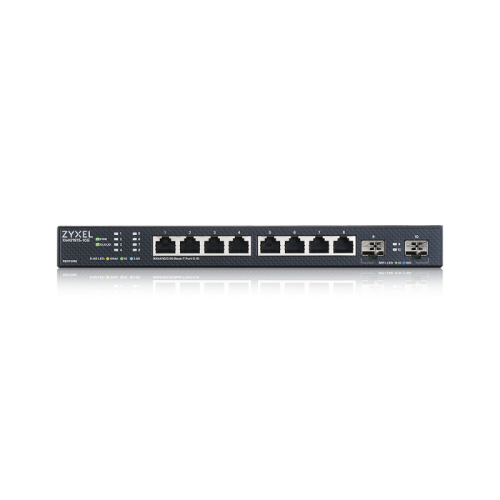 Коммутатор/ Multigigabit Smart L3 Lite switch Zyxel NebulaFlex XMG1915-10E, 8xRJ-45: 1/2.5G, 2xSFP+, silent (no fan)