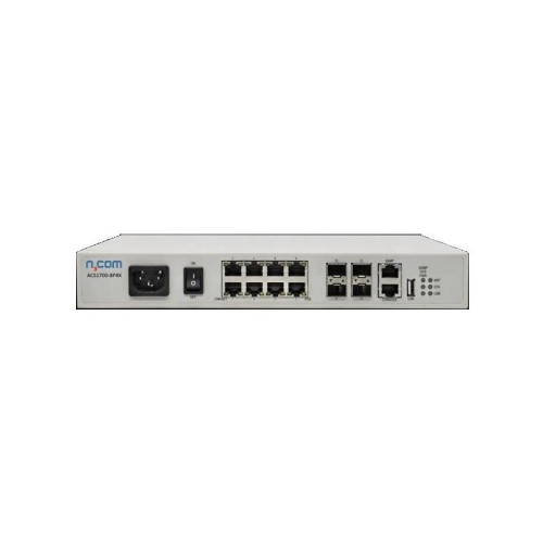Коммутатор/ Управляемый Ethernet коммутатор L2+ c PoE, модель ACS1700-8P4X, кол-во портов и типы интерфейсов:8x1G (RJ45) сетевые стандарты PoE(IEEE802.3af, IEEE802.3at) и 4x10G (SFP+), тип питания AC (напряжением 220В), температурный режим работы (-10;+50