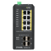 Коммутатор/ ZYXEL RGS200-12P, 12 Port managed PoE Switch, 240 Watt PoE, DIN Rail, IP30, 12-58V DC