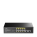Коммутатор/ 8 RJ-45 10/100/1000M PSE ports +2 RJ45 10/100/1000  Uplink Port Unmanaged PoE+ Switch 120W, CCTV/VLAN mode support, long distance:250M at CCTV mode.  802.3af/at standard,  Aternative 1/2(+),3/6(-), Rack-mountable Steel Case, Watchdog, 120W int