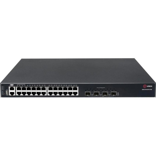 Коммутатор QTech QSW-4700-28TX-POE (L3) 24x1Гбит/с 4SFP+ 24PoE управляемый